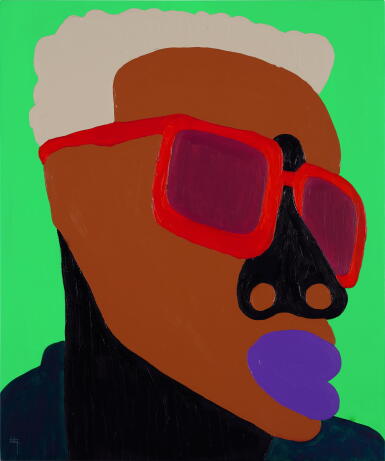 View full screen - View 1 of Lot 105. Red Sunglass 1.