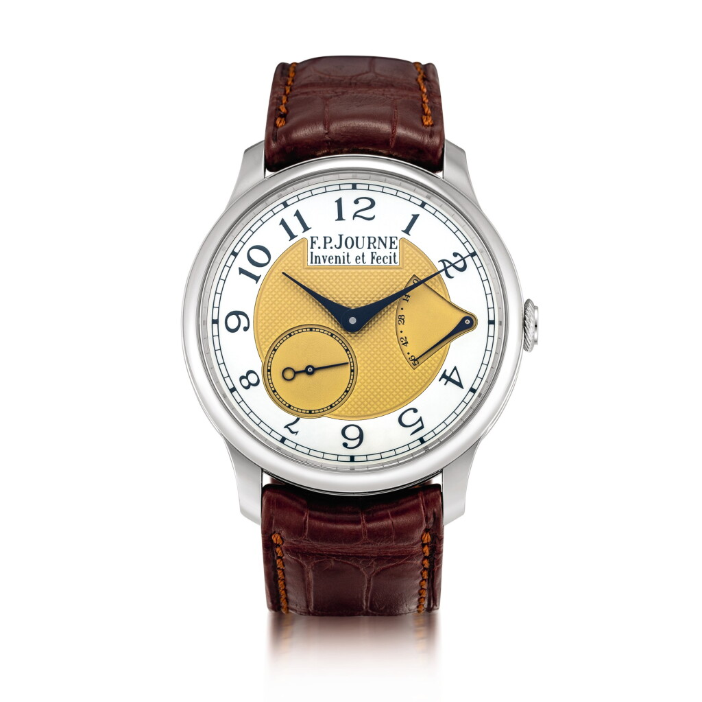 View full screen - View 1 of Lot 2216. F.P. Journe | Chronomètre Souverain, A limited edition stainless steel wristwatch with power reserve indication, Circa 2015 | Chronomètre Souverain 限量版精鋼腕錶,備動力儲備顯示,約2015年製.
