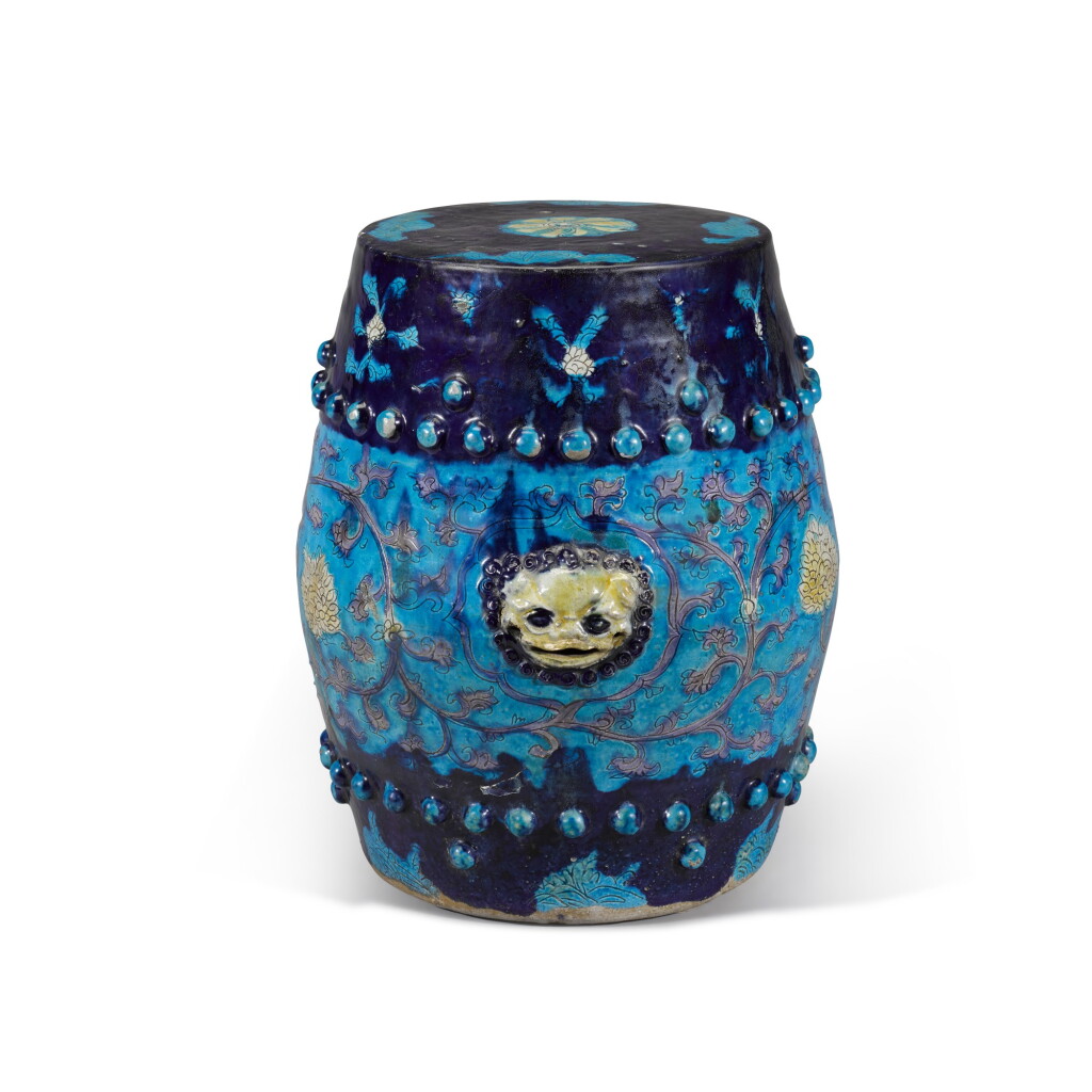 View full screen - View 1 of Lot 328. A fahua garden seat, Ming dynasty, 16th century.