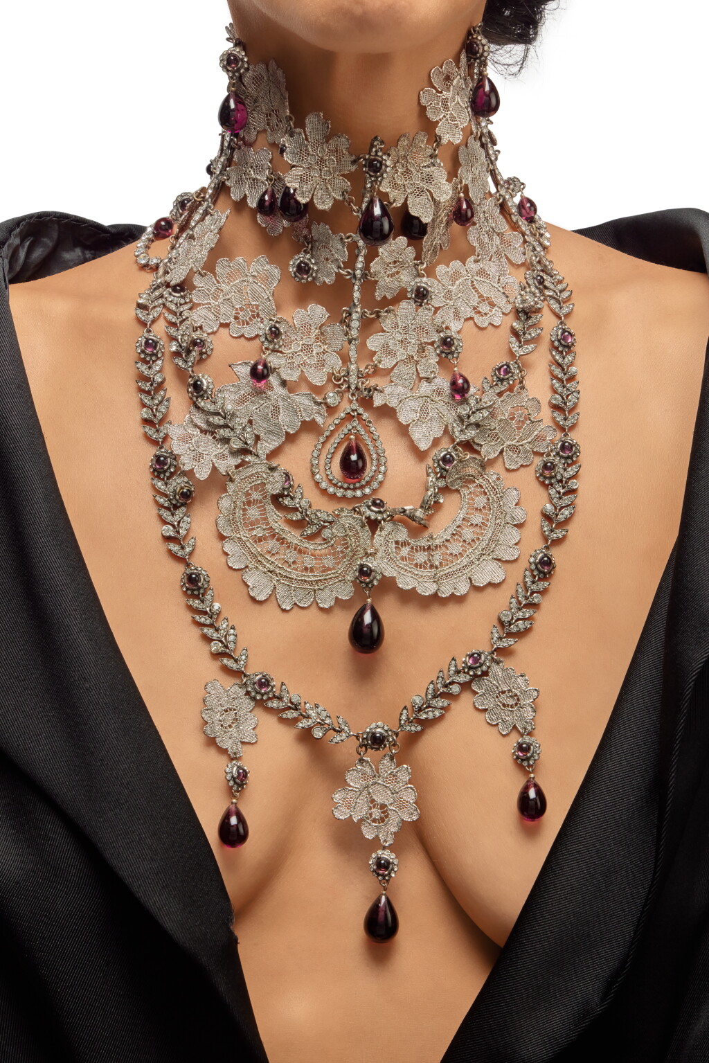 View full screen - View 1 of Lot 12. By John Galliano Rare and Exceptional Necklace, 'Mata Hari' Collection, Autumn-Winter 1997-98.