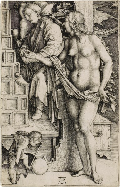 View full screen - View 1 of Lot 57. The Dream of the Doctor (Bartsch 76; Meder, Hollstein 70; Schoch Mende Scherbaum 18).