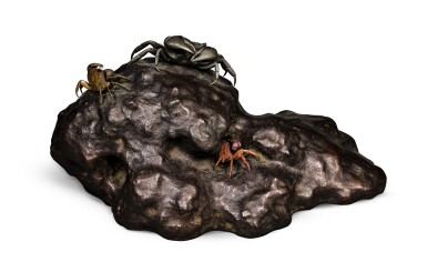 View full screen - View 1 of Lot 83. A FINE AND RARE BRONZE OKIMONO, SIGNED JOUN | MEIJI PERIOD, LATE 19TH CENTURY.