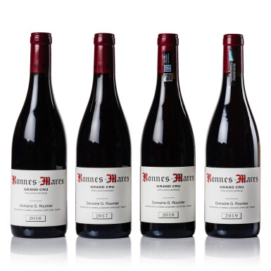 View full screen - View 1 of Lot 90. Bonnes Mares 2016-2019 Vertical Domaine Georges Roumier (4 BT).
