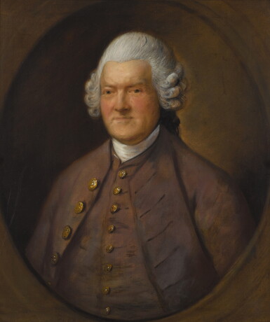 View full screen - View 1 of Lot 47. Portrait of Sir John Pringle, 1st Baronet (1707–1782), half-length, in a painted oval.