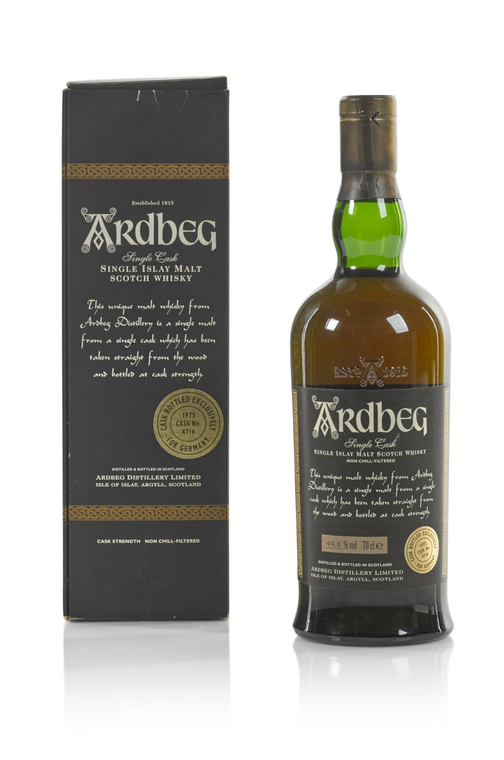 View full screen - View 1 of Lot 25. Ardbeg Single Cask #4716 44.8 abv 1975 .