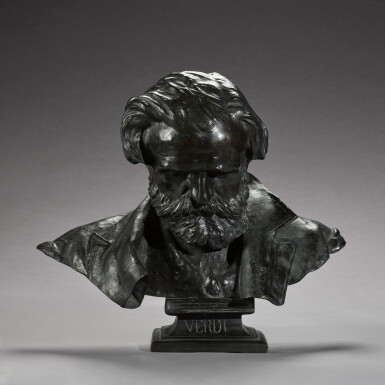 View full screen - View 1 of Lot 79. Bust of Giuseppe Verdi.