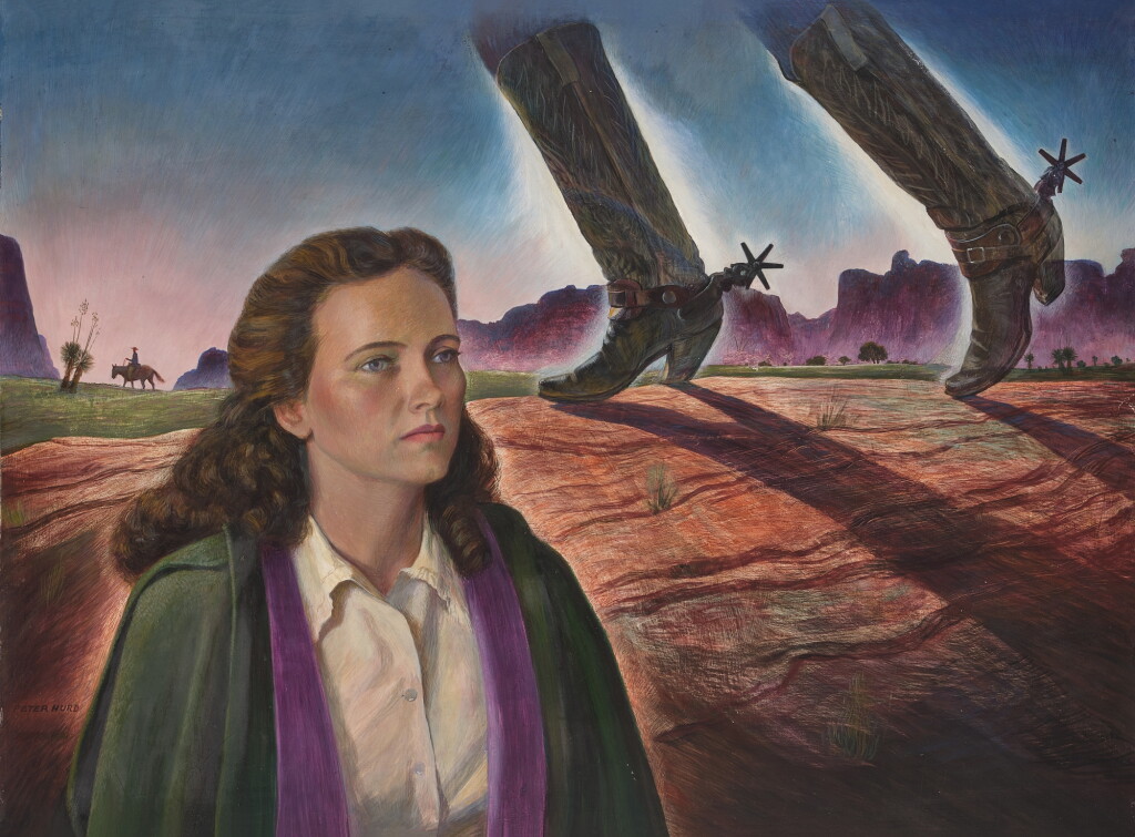 View full screen - View 1 of Lot 1143. Portrait of Teresa Wright as Thor Callum in "Pursued".