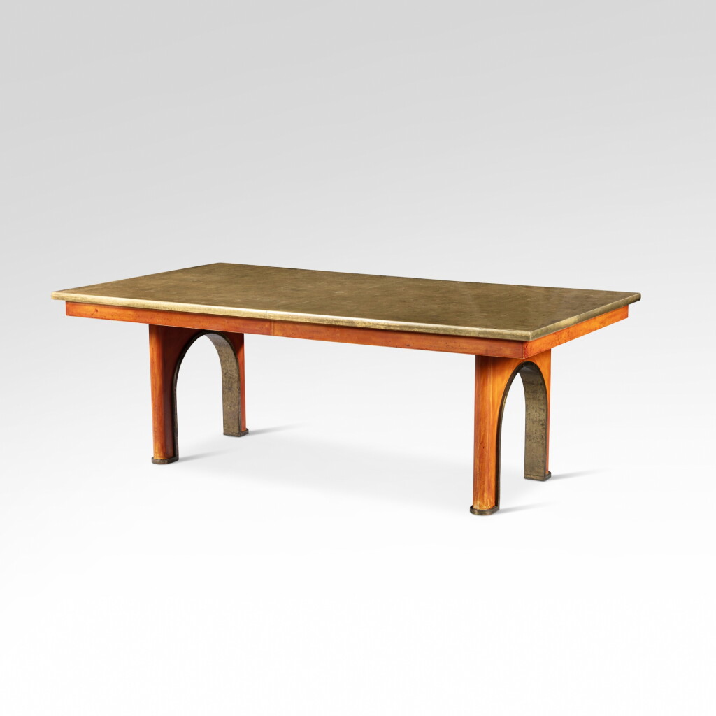View full screen - View 1 of Lot 77. Important dining table.