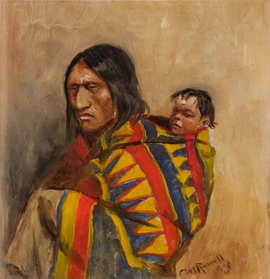 View full screen - View 1 of Lot 15. Stone-In-Moccasin Woman.