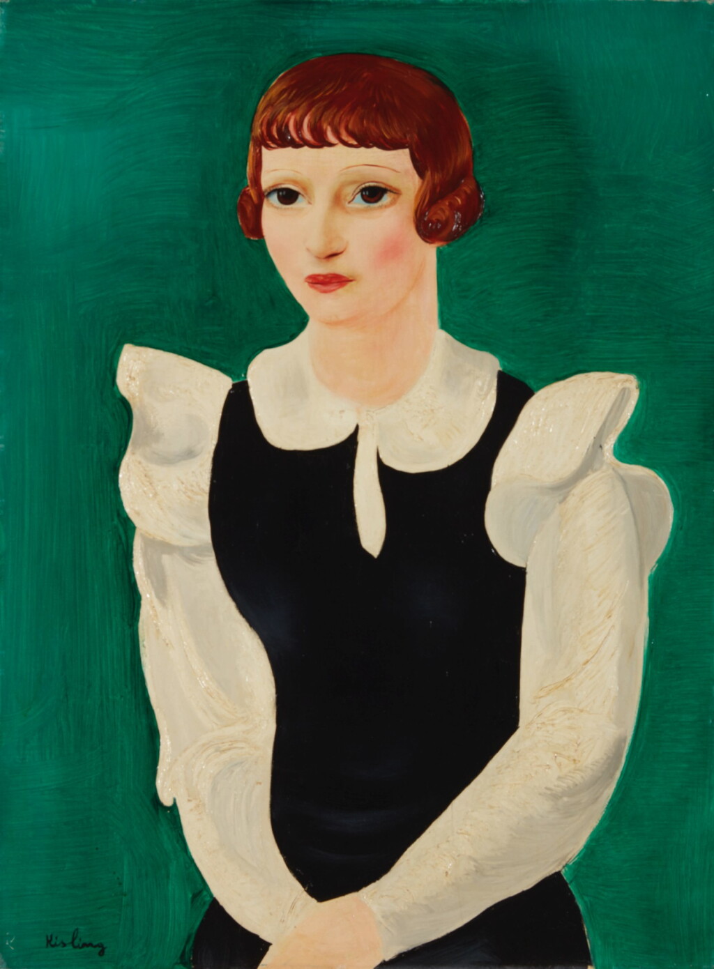 View full screen - View 1 of Lot 109. MOÏSE KISLING | PORTRAIT DE JEUNE FEMME.