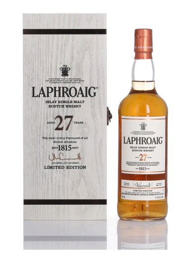 View full screen - View 1 of Lot 209. Laphroaig 27 Year Old 41.7 abv 1989 (1 BT 75cl).