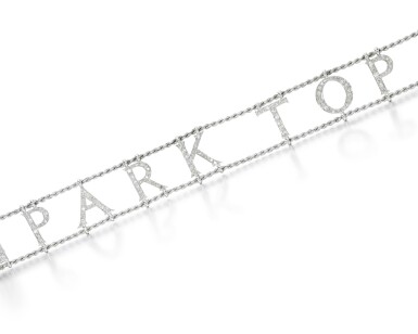 View full screen - View 1 of Lot 191. Diamond bracelet.