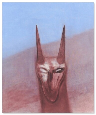 View full screen - View 1 of Lot 605. Unbedingt dieses blau heute nacht geträumt.