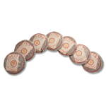 1996年 橙印7532青餅(橙中綠) 1996 Orange Label 7532 Raw Tea Cake (Green Inner Ticket) (7 PC)