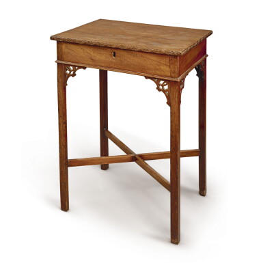 View full screen - View 1 of Lot 501. A GEORGE III MAHOGANY SIDE TABLE, THIRD QUARTER 18TH CENTURY.