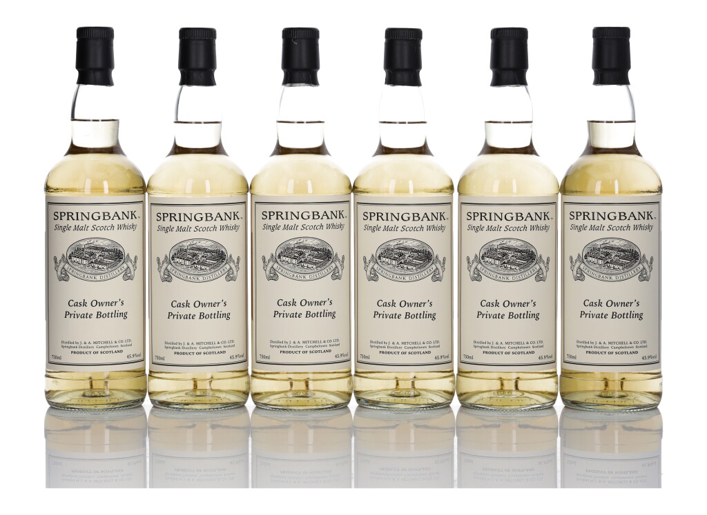 View full screen - View 1 of Lot 96. Springbank 29 Year Old Cask Owner’s Private Bottling 45.9 abv 1995 (6 Bottles 75cl).