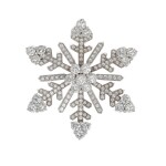 Diamond brooch