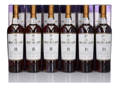 View full screen - View 1 of Lot 17. The Macallan 18 Year Old Sherry Oak 43.0 abv 1997 (6 Bottles 70cl).