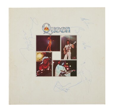 View full screen - View 1 of Lot 91. Queen | The 1977 Summer Tour program, signed by the band.