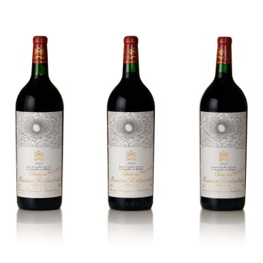 View full screen - View 1 of Lot 884. Château Mouton Rothschild 2002 (6 MAG).