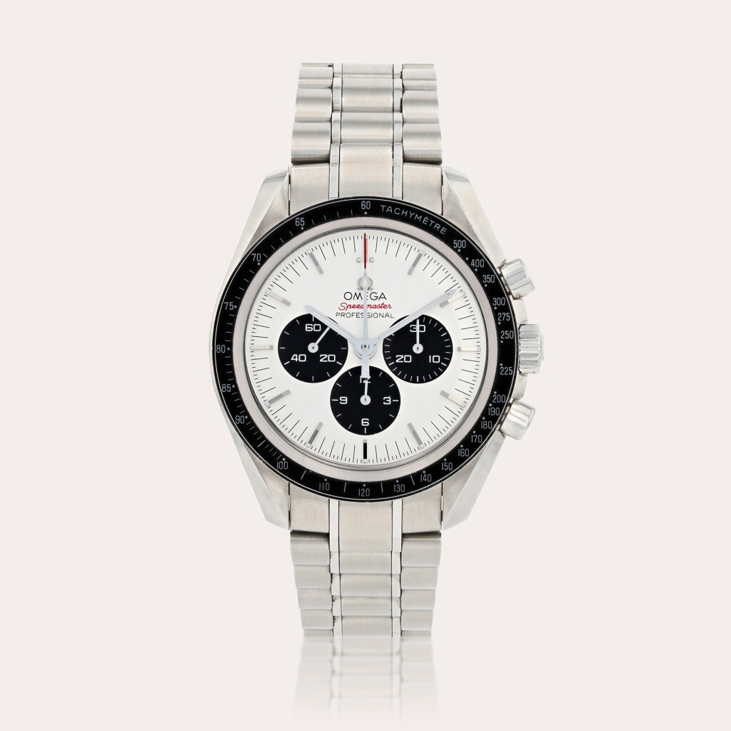 View full screen - View 1 of Lot 446. Speedmaster 'Panda', a limited edition made to commemorate the Tokyo Olympic Games 2020, reference 522.30.42.30.04.001 Montre bracelet chronographe en acier | Stainless steel chronograph wristwatch with bracelet Vers 2019 | Circa 2019.