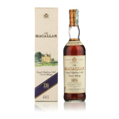 View full screen - View 1 of Lot 22. The Macallan 18 Year Old 43.0 abv 1974 (1 BT 70cl).