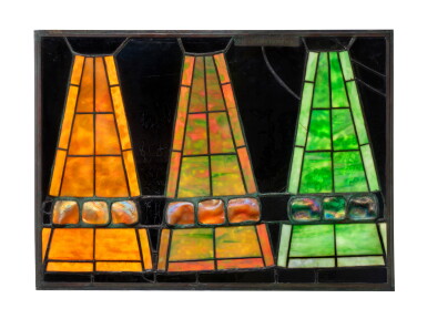 View full screen - View 1 of Lot 258. "Turtle-Back" Shade Sample Panel.