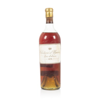 View full screen - View 1 of Lot 362. Château d'Yquem 1876 (1 BT).