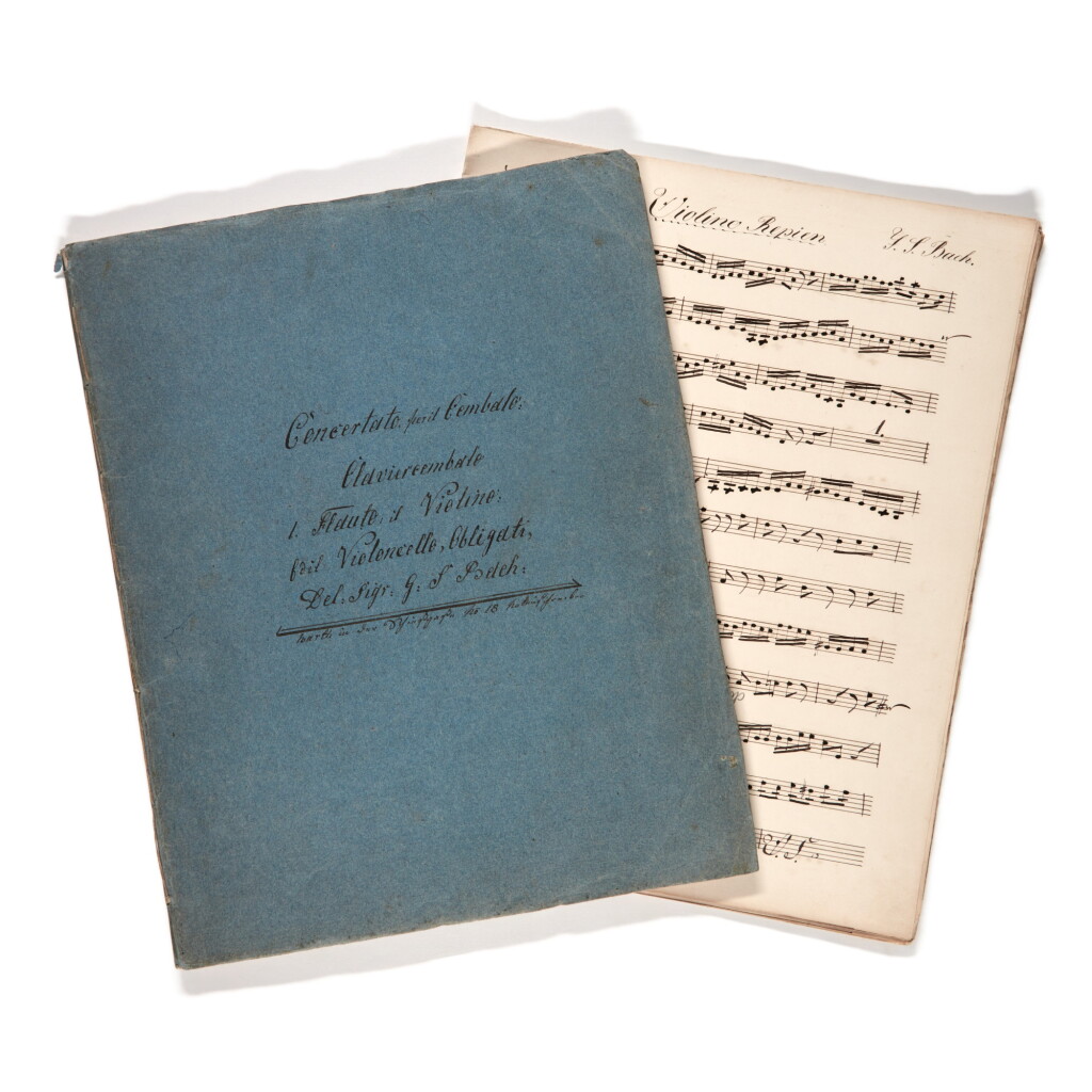View full screen - View 1 of Lot 42. J.S. Bach. Scribal manuscript score of the Brandenburg Concerto no.5, Berlin, c.1840-1858.