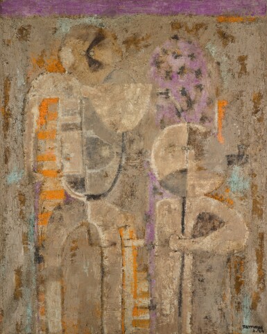 View full screen - View 1 of Lot 113. RUFINO TAMAYO | PERSONAJES EN BLANCO .