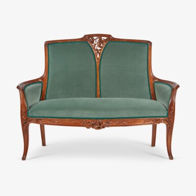 View full screen - View 1 of Lot 20. "Pommes de Pin" Settee.