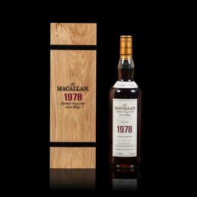 View full screen - View 1 of Lot 3. The Macallan Fine & Rare 39 Year Old 59.2 abv 1978 (1 BT 70cl).