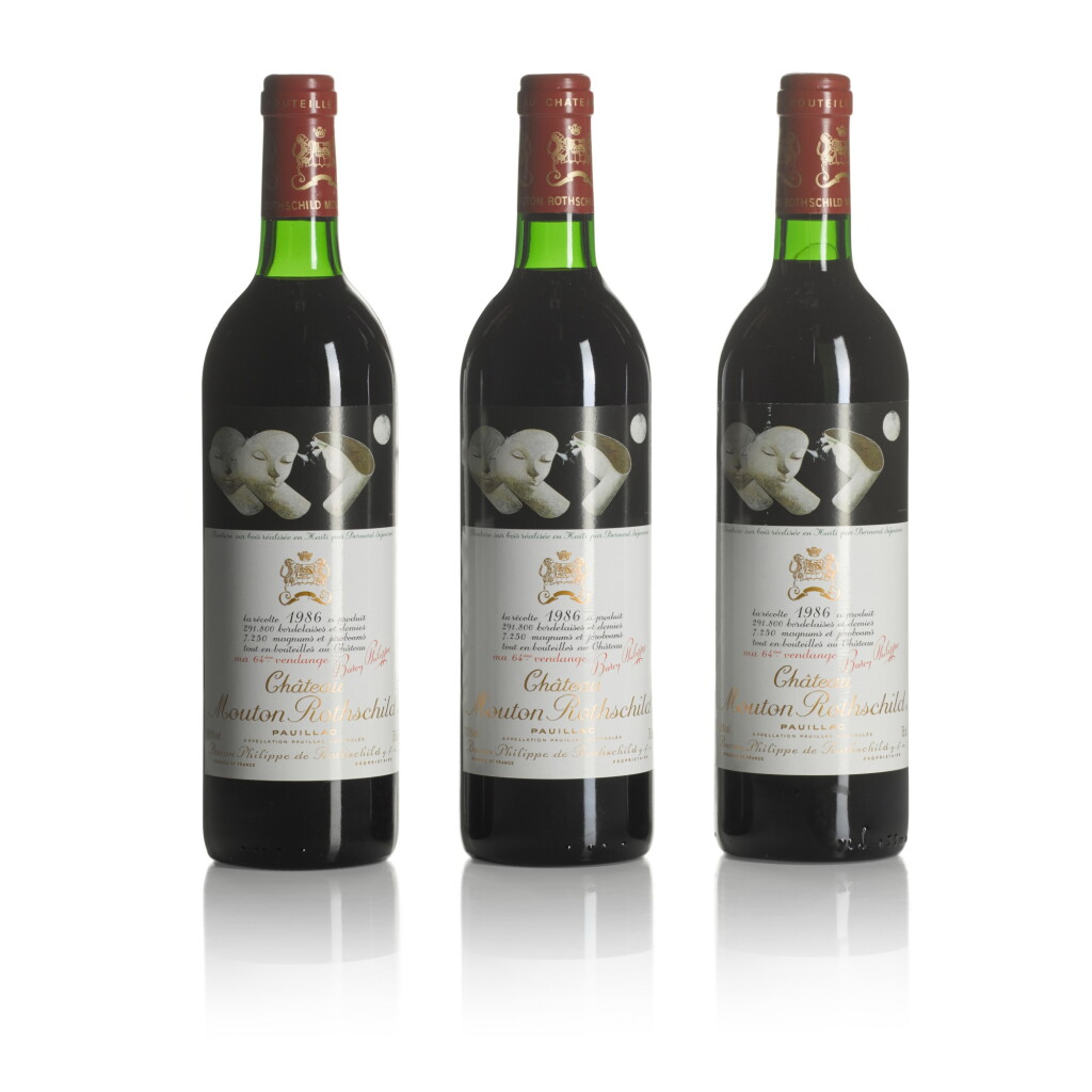 View full screen - View 1 of Lot 421. Château Mouton Rothschild 1986 (6 BT).