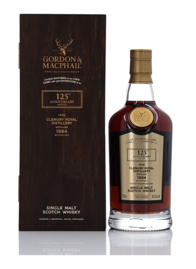 View full screen - View 1 of Lot 203. Glenury Royal Gordon & MacPhail 125th Anniversary Edition Cask #2335 49.1 abv 1984 (1 Bottle 75cl).