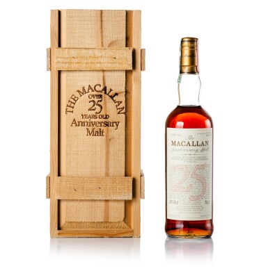 View full screen - View 1 of Lot 15. The Macallan 25 Year Old Anniversary Malt 43.0 abv 1974 (1 BT 70cl).