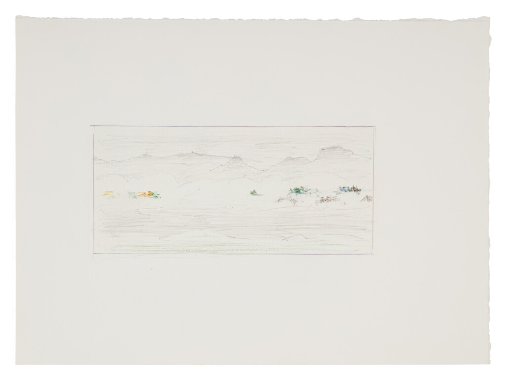 View full screen - View 1 of Lot 590. Treetops Through the Fog (Study).