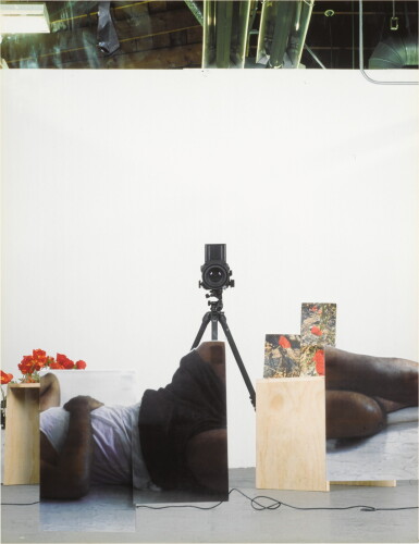 View full screen - View 1 of Lot 1. PAUL MPAGI SEPUYA | 'FIGURE WITH POPPIES AFTER RBN 2604'.