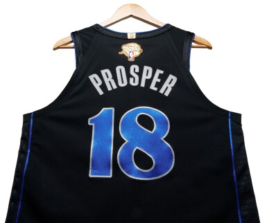 View full screen - View 1 of Lot 21. Olivier-Maxence Prosper Dallas Mavericks 2024 NBA Finals Game Worn City Edition Jersey | Game 1.