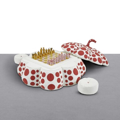 View full screen - View 1 of Lot 143. Yayoi Kusama 草間彌生 | Pumpkin Chess Set 南瓜全套西洋棋.