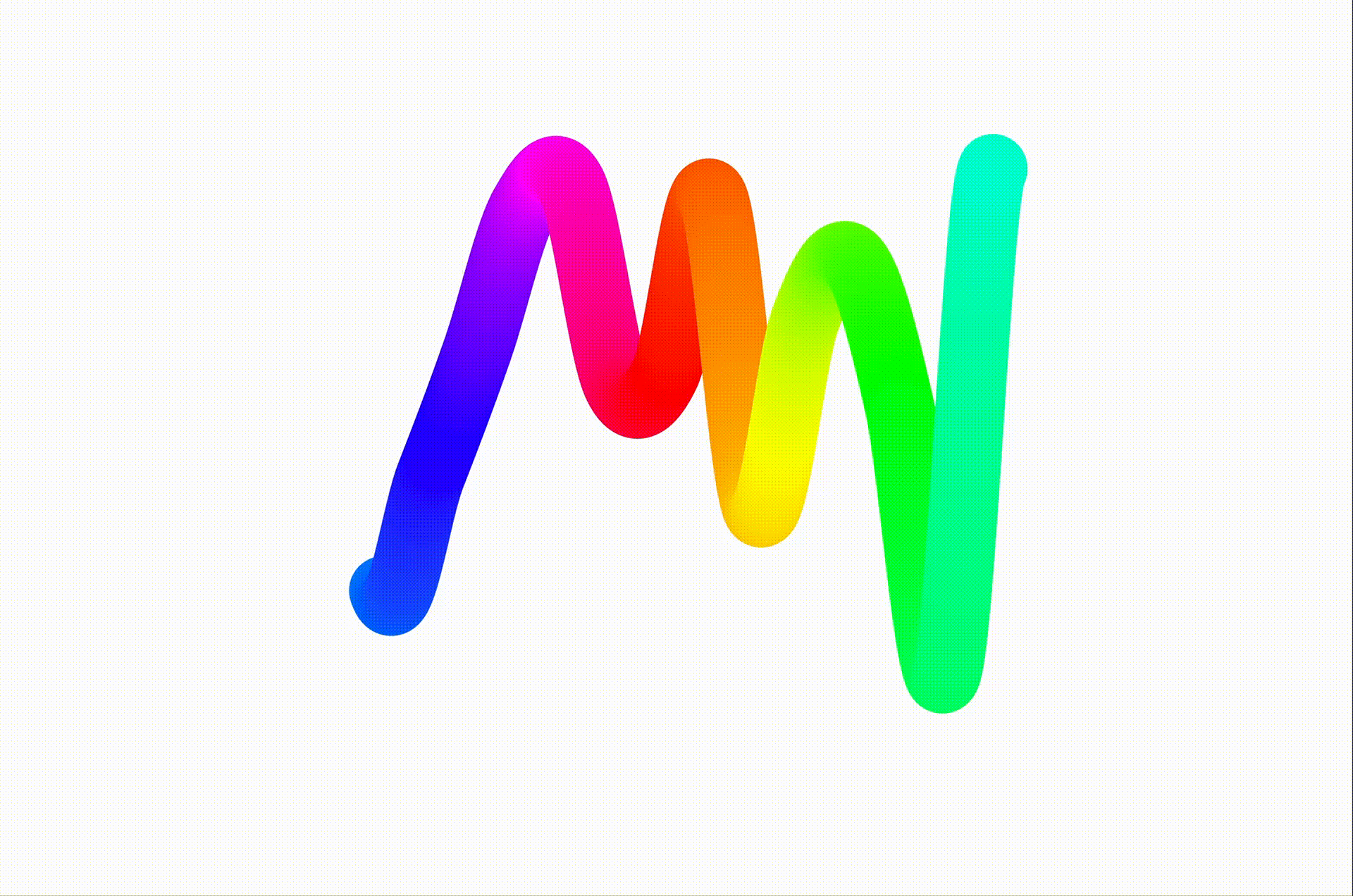 View full screen - View 1 of Lot 17. Chromie Squiggle #1780 (Perfect Spectrum).