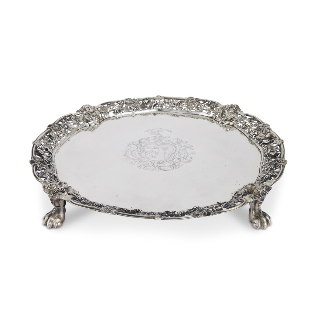 View full screen - View 1 of Lot 176. A George II Silver Salver, William Cripps, London, 1746.