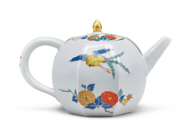 View full screen - View 1 of Lot 82. A MEISSEN KAKIEMON OCTAGONAL TEAPOT AND COVER, CIRCA 1730.