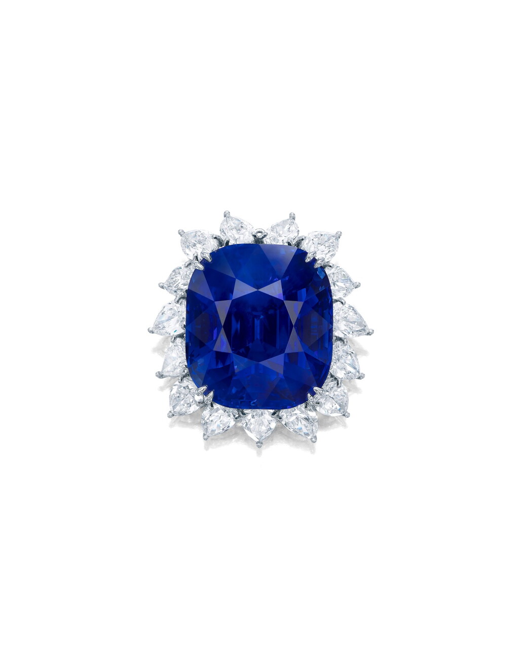 View full screen - View 1 of Lot 1755. AN EXTRAORDINARY SAPPHIRE AND DIAMOND PENDANT | 超凡至尊 118.88卡拉 天然「緬甸皇家藍」未經加熱藍寶石 配 鑽石 掛墜.