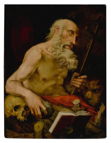 View full screen - View 1 of Lot 592. St. Jerome .