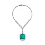 Emerald and diamond necklace, 1920s | 應為Koch | 祖母綠配鑽石項鏈,1920年代