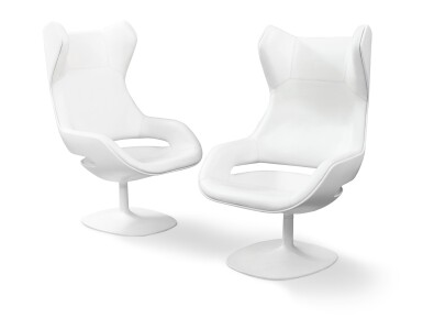 View full screen - View 1 of Lot 1014. Pair of Evolution armchairs, 2007 | Paire de fauteuils Evolution, 2007.