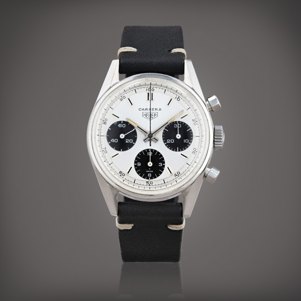 View full screen - View 1 of Lot 447. Carrera, reference 2447SND Montre bracelet chronographe en acier | Stainless steel chronograph wristwatch Vers 1970 | Circa 1970.