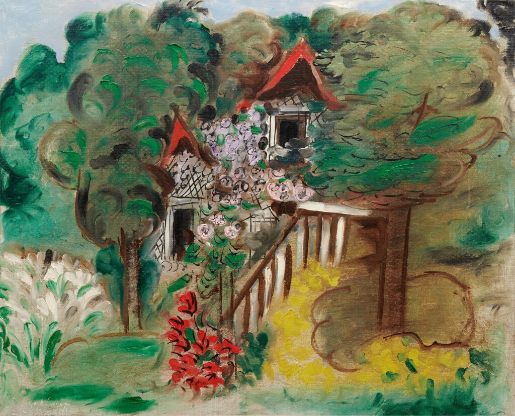 View full screen - View 1 of Lot 418. Maison au toit rouge.