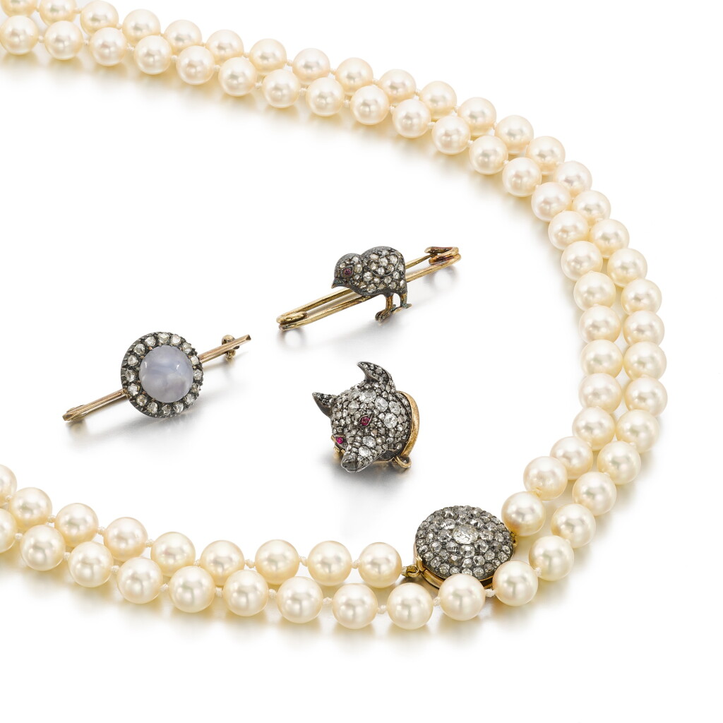 View full screen - View 1 of Lot 7. Collection of Diamond-set Jewels, 19th Century and later.