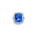 Sapphire and Diamond Ring, France | 梵克雅寶 | 藍寶石及鑽石戒指,法國